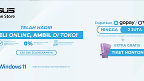 Asus Hadirkan Promo Seru Sampai Tanggal 20 Mei 2023 : Belanja Laptop Asus dan Nikmati Hadiah Cashback Saldo Gopay dan OVO